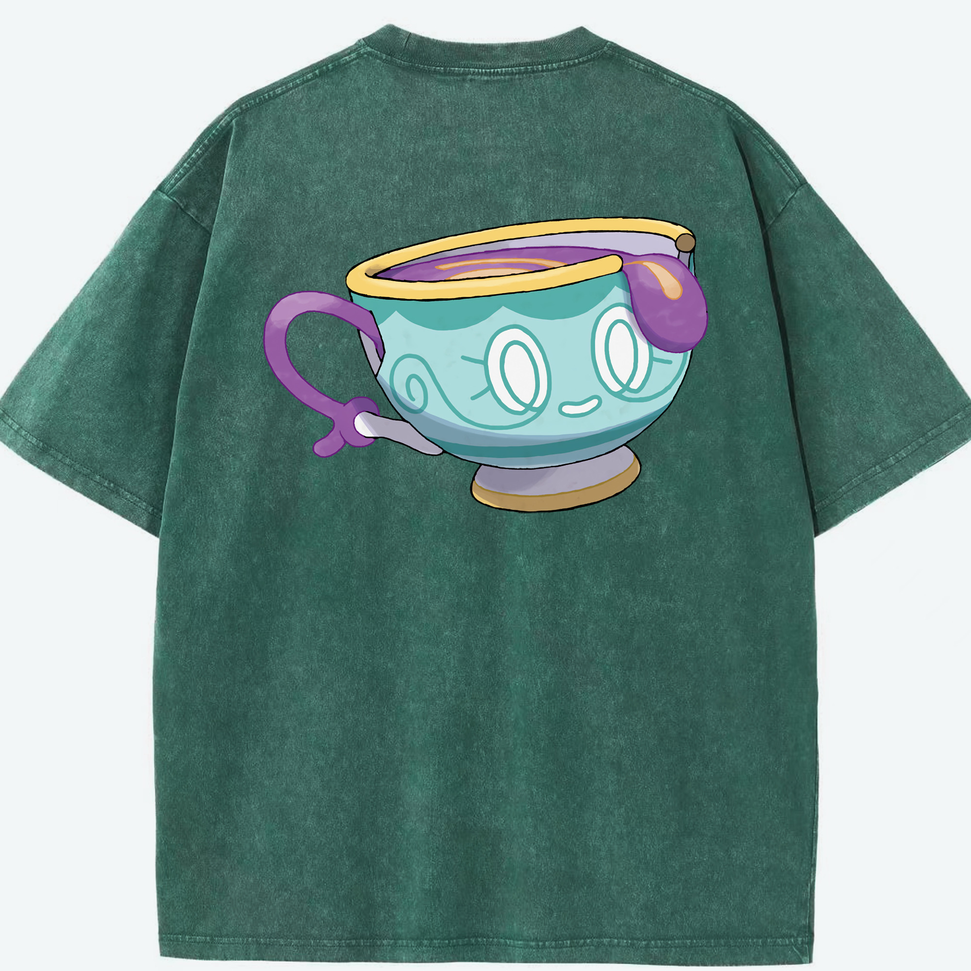 （画像用） ポケットモンスター Pokémon 綿100% ヴィンテージ風 半袖Tシャツ（背面プリント）